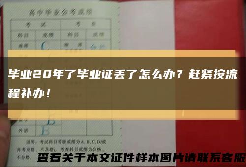 毕业20年了毕业证丢了怎么办？赶紧按流程补办！缩略图