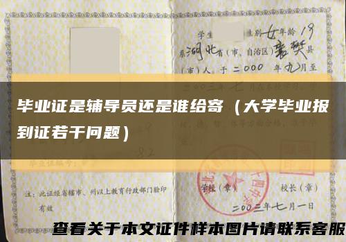 毕业证是辅导员还是谁给寄（大学毕业报到证若干问题）缩略图