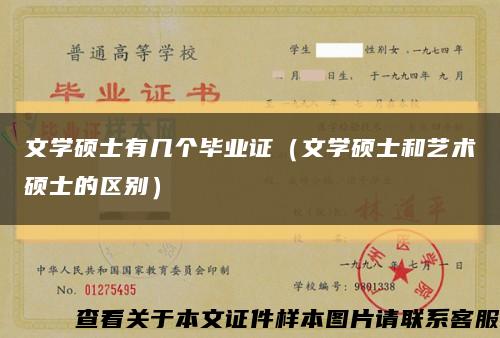 文学硕士有几个毕业证（文学硕士和艺术硕士的区别）缩略图