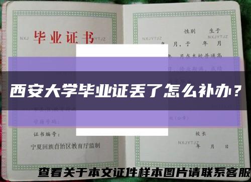 西安大学毕业证丢了怎么补办？缩略图