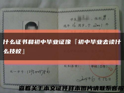 什么证书和初中毕业证像『初中毕业去读什么技校』缩略图