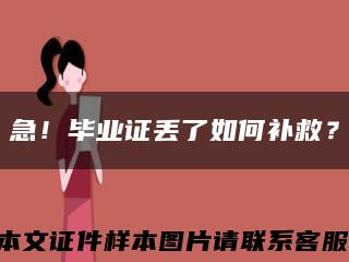 急！毕业证丢了如何补救？缩略图