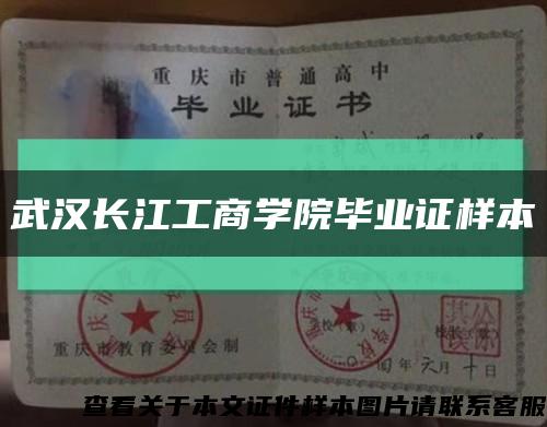 武汉长江工商学院毕业证样本缩略图