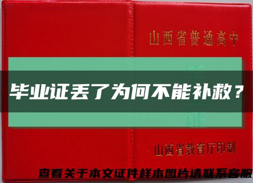 毕业证丢了为何不能补救？缩略图