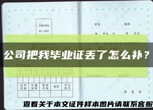 公司把我毕业证丢了怎么补？缩略图