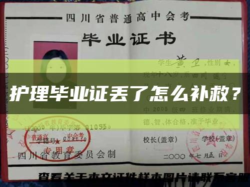 护理毕业证丢了怎么补救？缩略图