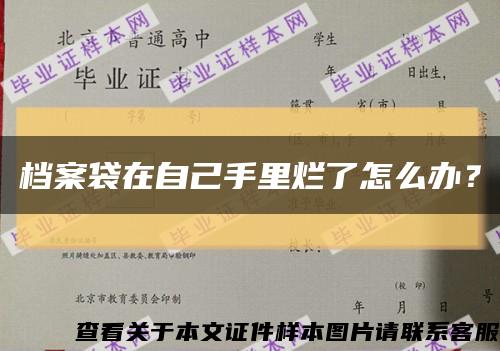 档案袋在自己手里烂了怎么办？缩略图