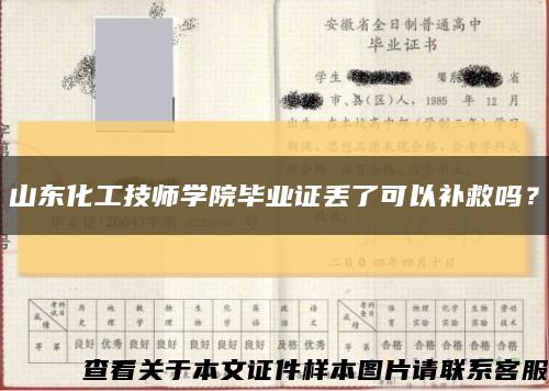 山东化工技师学院毕业证丢了可以补救吗？缩略图