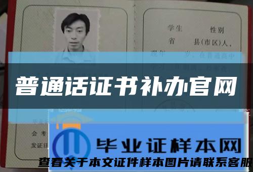 普通话证书补办官网缩略图