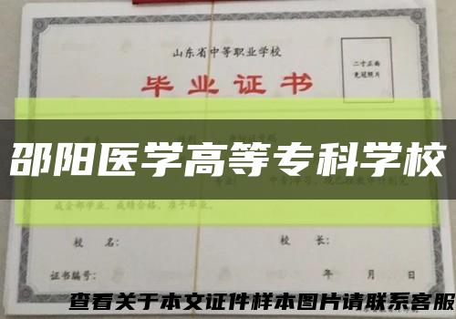 邵阳医学高等专科学校缩略图