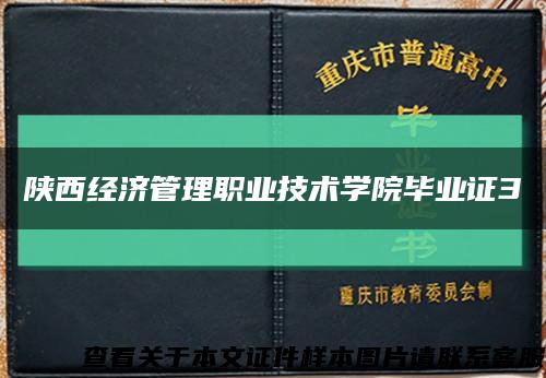 陕西经济管理职业技术学院毕业证3缩略图