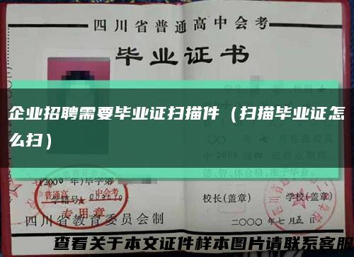 企业招聘需要毕业证扫描件（扫描毕业证怎么扫）缩略图