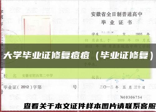 大学毕业证修复痘痘（毕业证修复）缩略图