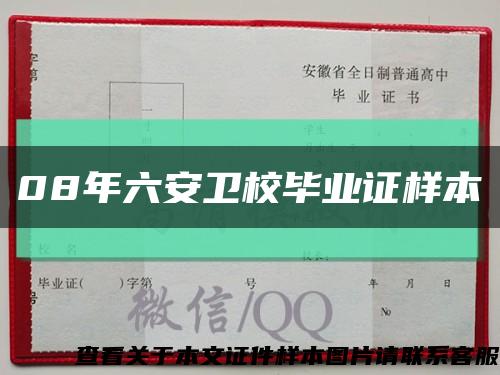 08年六安卫校毕业证样本缩略图