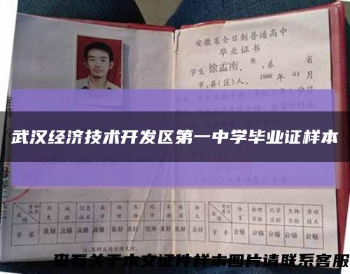 武汉经济技术开发区第一中学毕业证样本缩略图