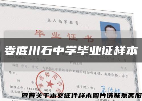 娄底川石中学毕业证样本缩略图