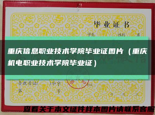 重庆信息职业技术学院毕业证图片（重庆机电职业技术学院毕业证）缩略图