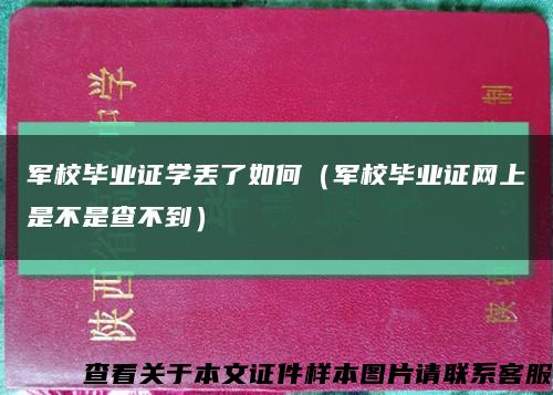 军校毕业证学丢了如何（军校毕业证网上是不是查不到）缩略图