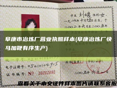 阜康市冶炼厂营业执照样本(阜康冶炼厂快马加鞭有序生产)缩略图