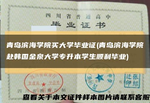 青岛滨海学院买大学毕业证(青岛滨海学院赴韩国金泉大学专升本学生顺利毕业)缩略图