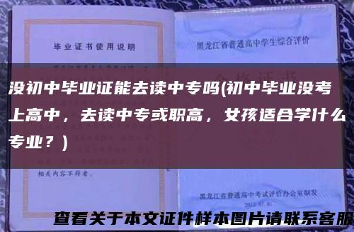 没初中毕业证能去读中专吗(初中毕业没考上高中，去读中专或职高，女孩适合学什么专业？)缩略图