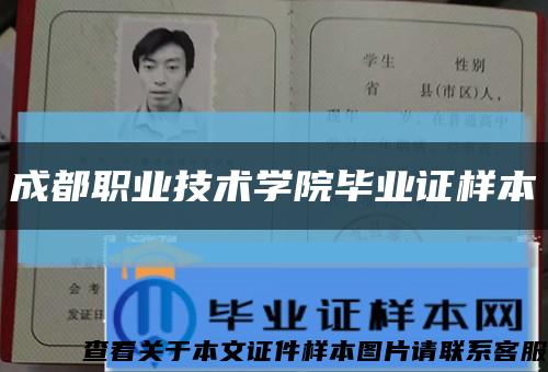 成都职业技术学院毕业证样本缩略图