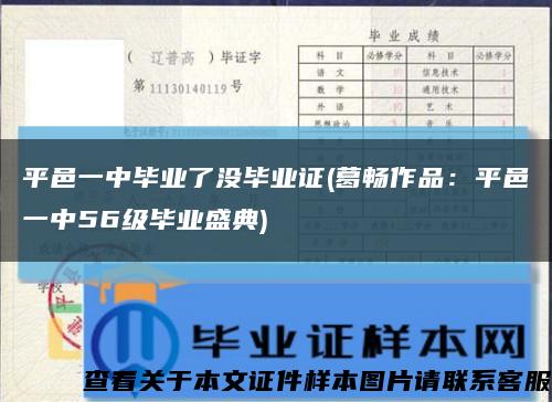 平邑一中毕业了没毕业证(葛畅作品：平邑一中56级毕业盛典)缩略图
