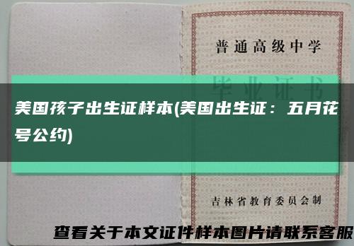 美国孩子出生证样本(美国出生证：五月花号公约)缩略图