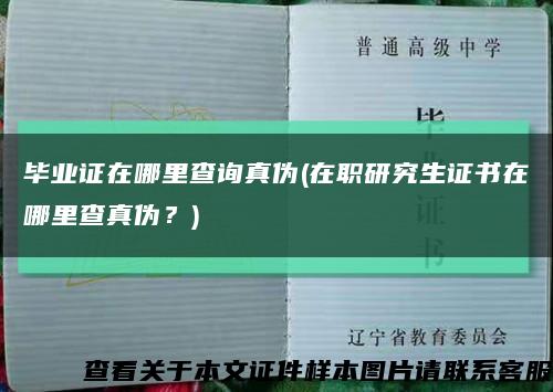 毕业证在哪里查询真伪(在职研究生证书在哪里查真伪？)缩略图