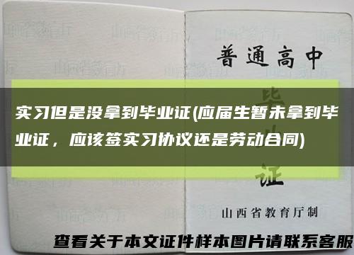 实习但是没拿到毕业证(应届生暂未拿到毕业证，应该签实习协议还是劳动合同)缩略图