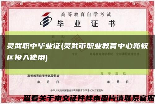 灵武职中毕业证(灵武市职业教育中心新校区投入使用)缩略图