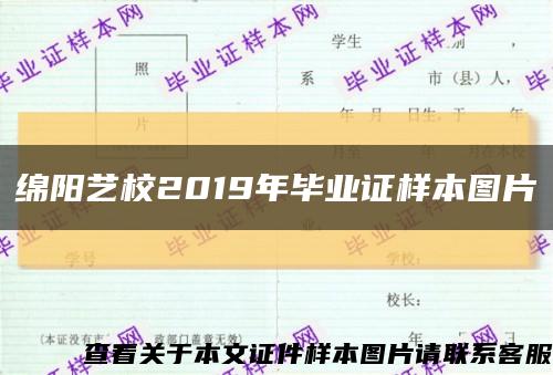 绵阳艺校2019年毕业证样本图片缩略图