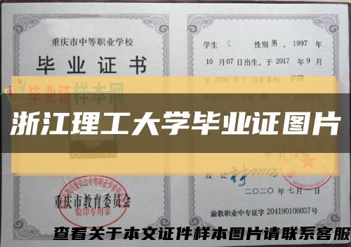 浙江理工大学毕业证图片缩略图