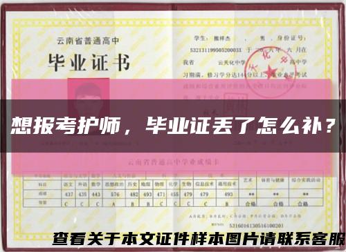 想报考护师，毕业证丢了怎么补？缩略图