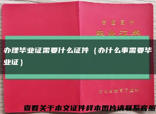 办理毕业证需要什么证件（办什么事需要毕业证）缩略图