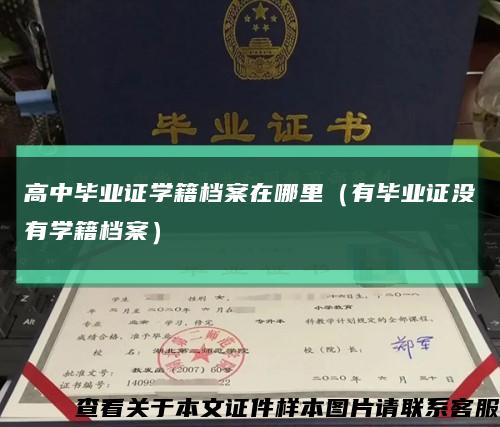 高中毕业证学籍档案在哪里（有毕业证没有学籍档案）缩略图