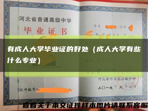 有成人大学毕业证的好处（成人大学有些什么专业）缩略图