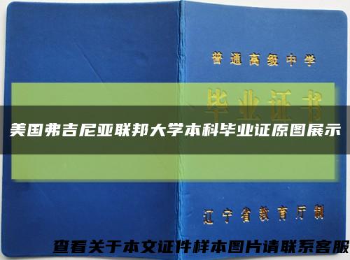 美国弗吉尼亚联邦大学本科毕业证原图展示缩略图
