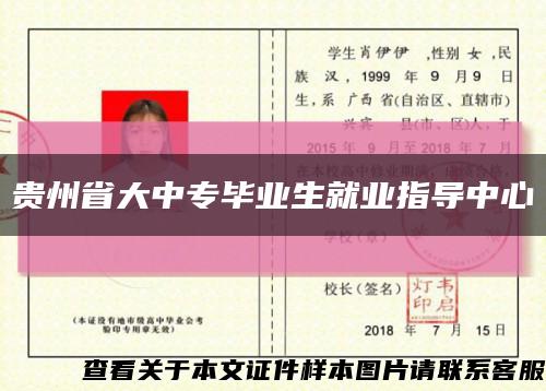 贵州省大中专毕业生就业指导中心缩略图