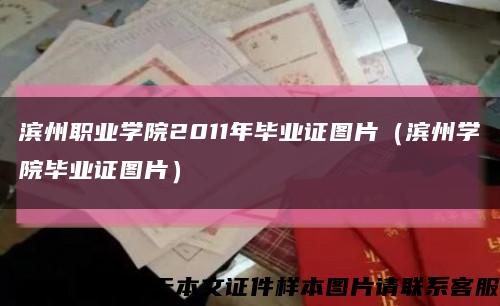 滨州职业学院2011年毕业证图片（滨州学院毕业证图片）缩略图