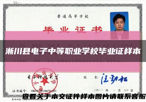 淅川县电子中等职业学校毕业证样本缩略图