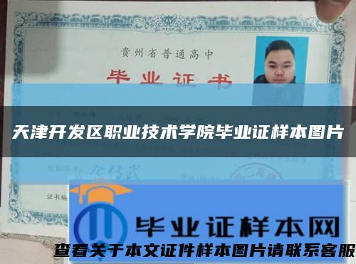 天津开发区职业技术学院毕业证样本图片缩略图