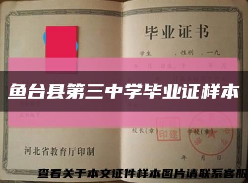 鱼台县第三中学毕业证样本缩略图