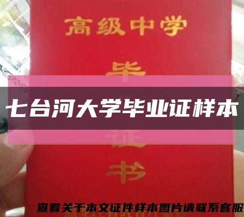 七台河大学毕业证样本缩略图