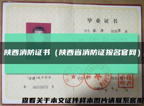 陕西消防证书（陕西省消防证报名官网）缩略图