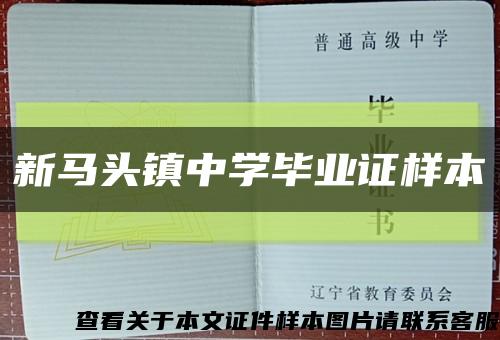 新马头镇中学毕业证样本缩略图