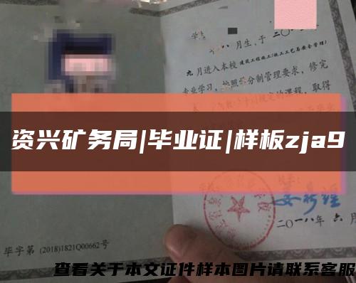 资兴矿务局|毕业证|样板zja9缩略图