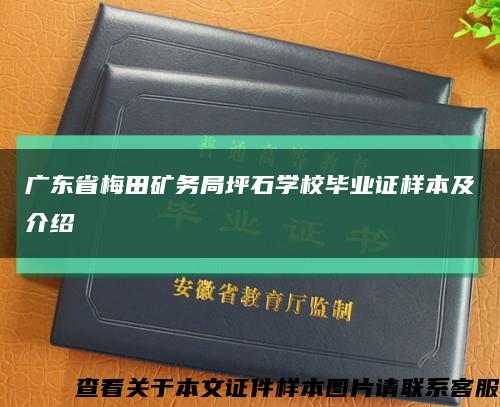 广东省梅田矿务局坪石学校毕业证样本及介绍缩略图