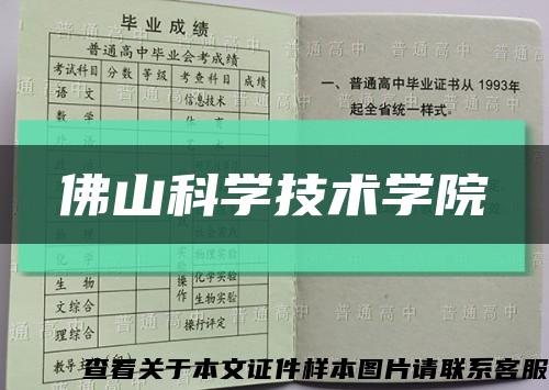 佛山科学技术学院缩略图
