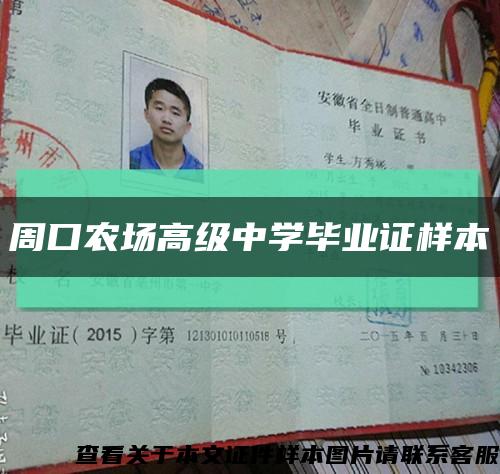 周口农场高级中学毕业证样本缩略图